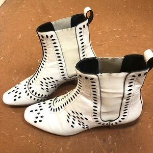 Christian Dior White Boots
